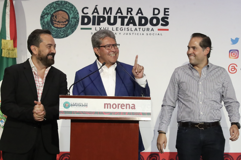 MORENA AVALA QUE SHEINBAUM NO CONFRONTE A TRUMP Y ACTÙE CON APEGO A LA CONSTITUCIÓN”: MONREAL